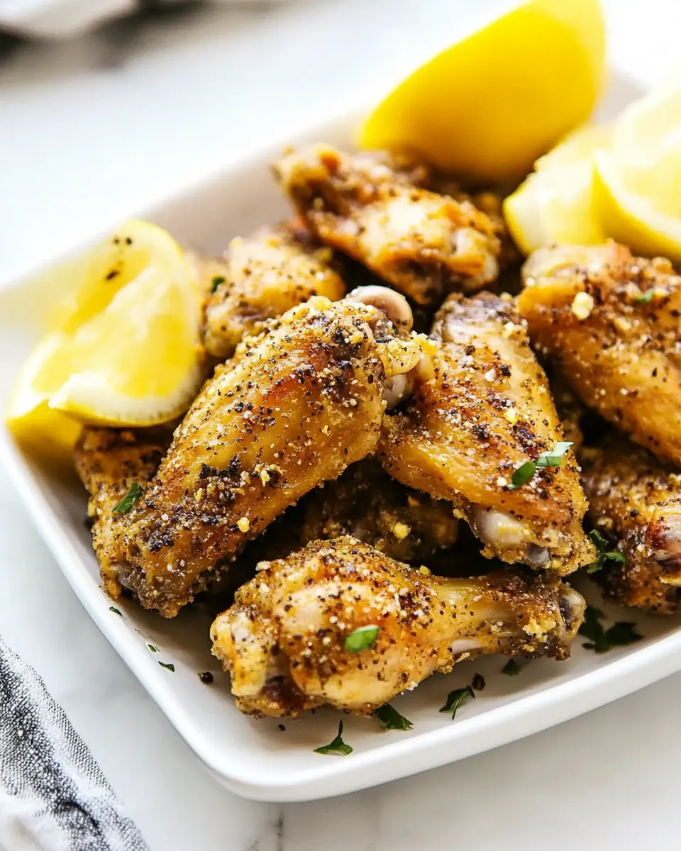 Lemon Pepper Chicken Wings
