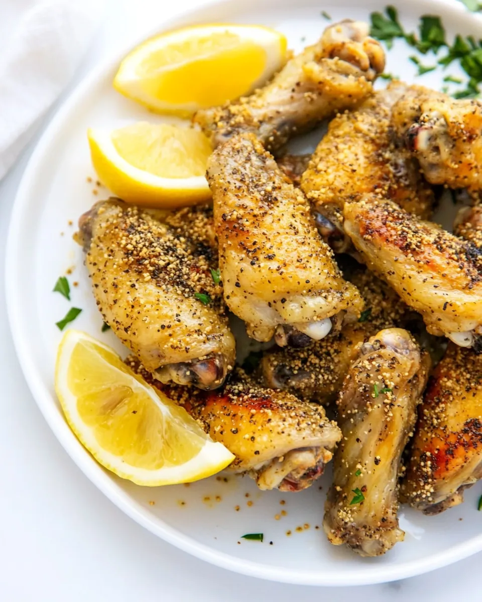 Lemon Pepper Chicken Wings