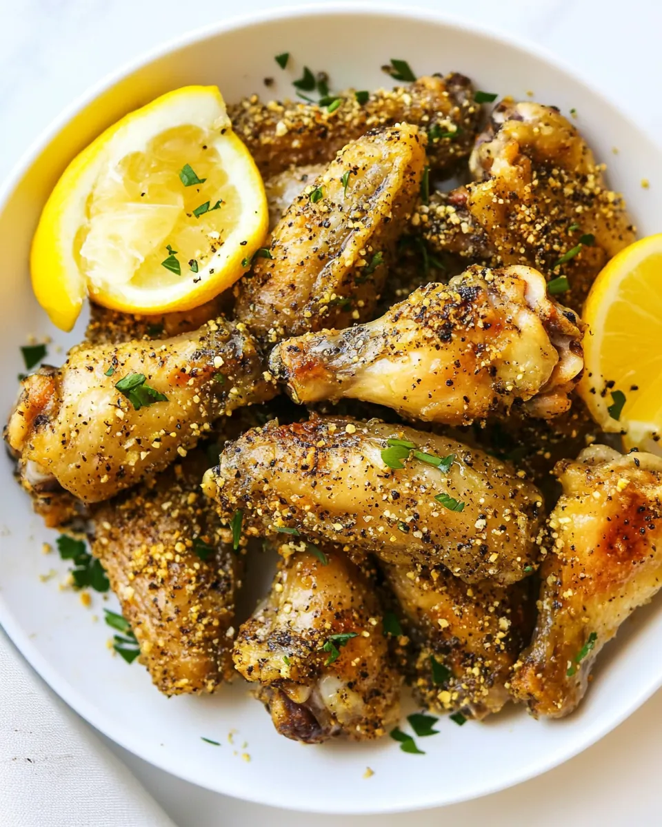 Lemon Pepper Chicken Wings