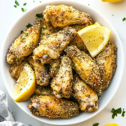 Lemon Pepper Chicken Wings