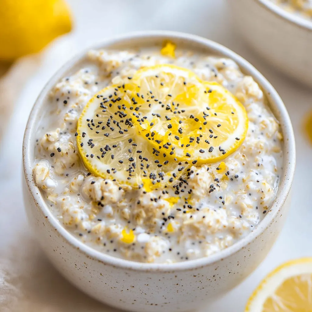 Lemon Poppy Seed Overnight Oats
