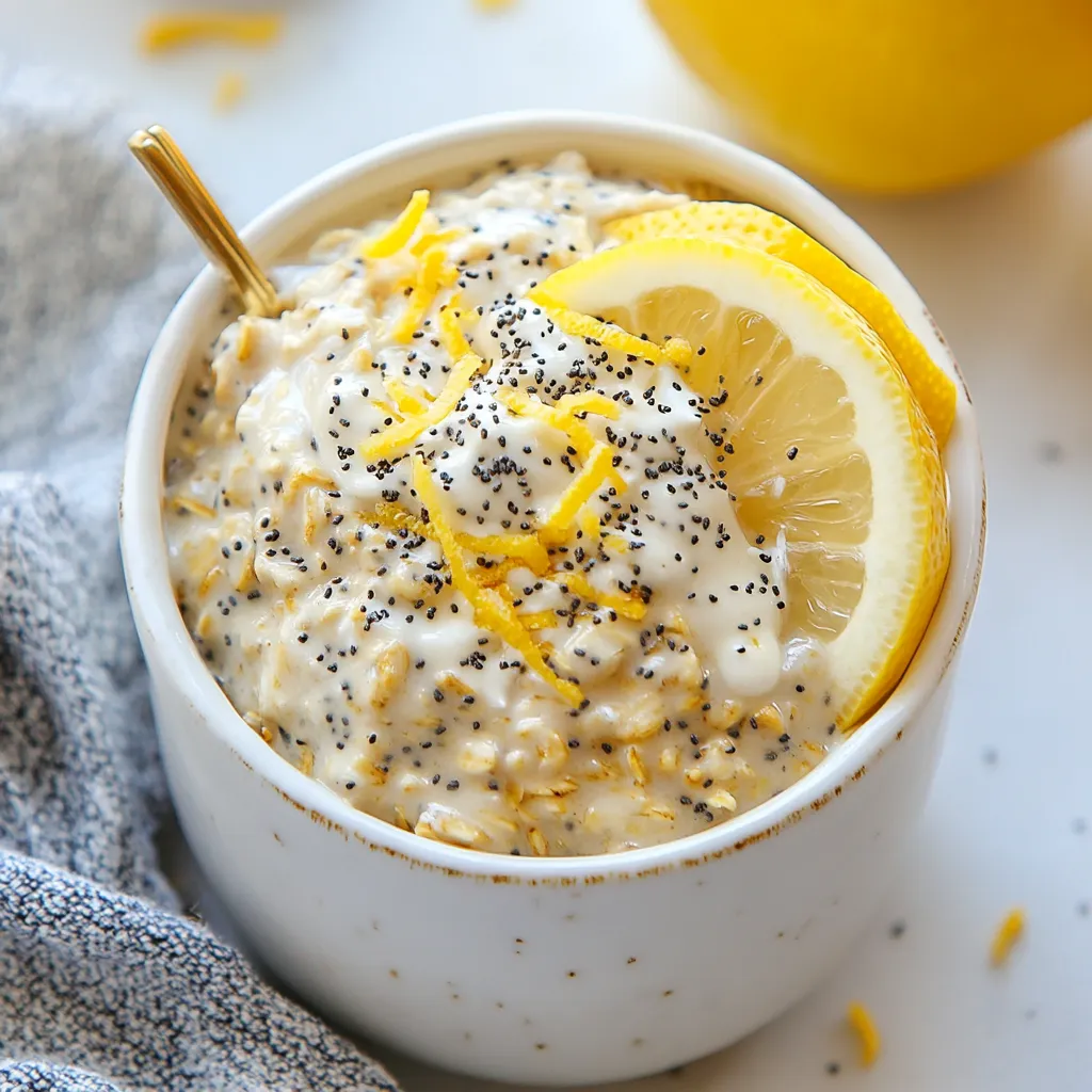 Lemon Poppy Seed Overnight Oats