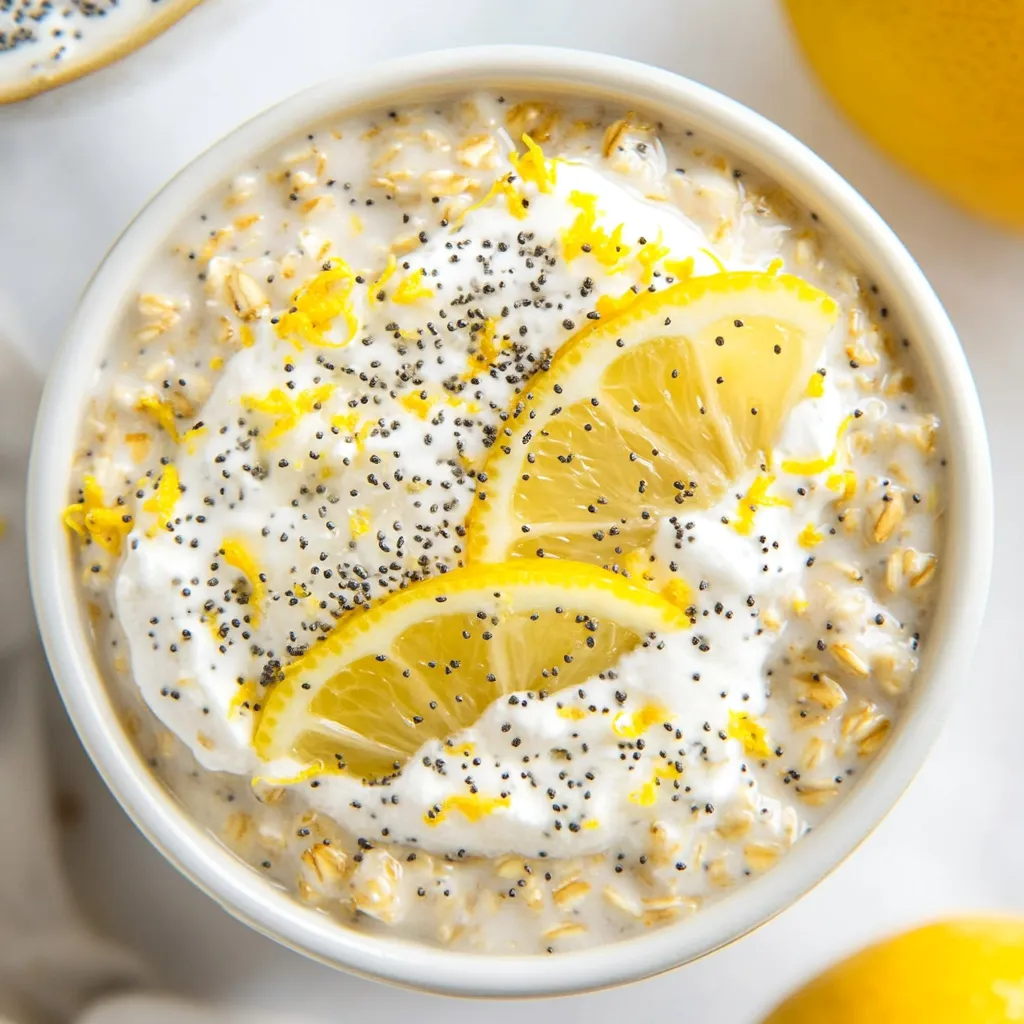 Lemon Poppy Seed Overnight Oats