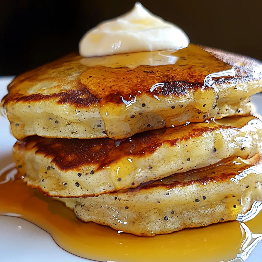 Lemon Poppy Seed Pancakes