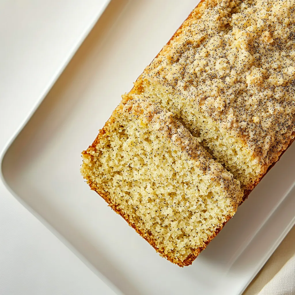 Lemon Poppy Seed Streusel Bread