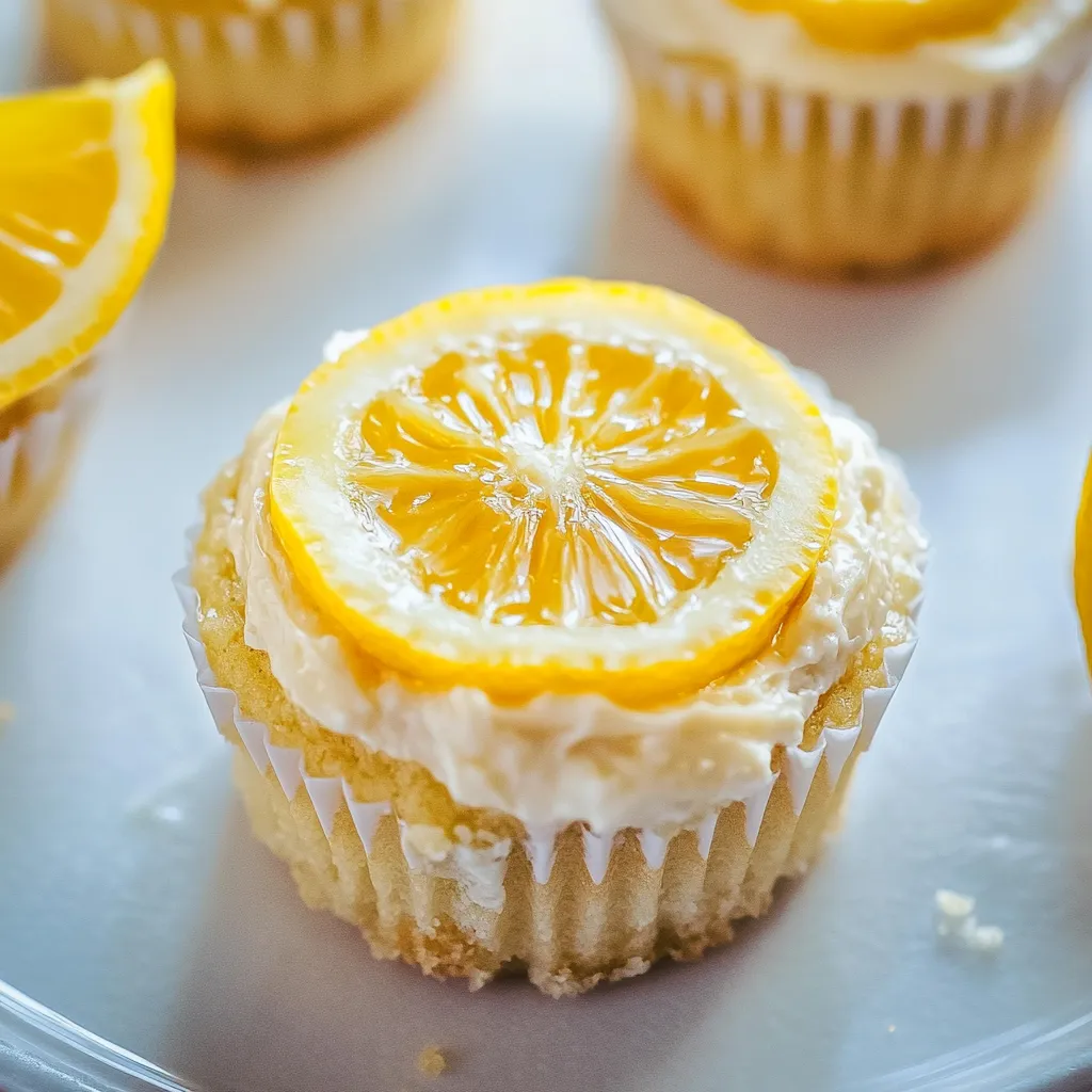 Lemon Ricotta Cheesecake Cupcakes