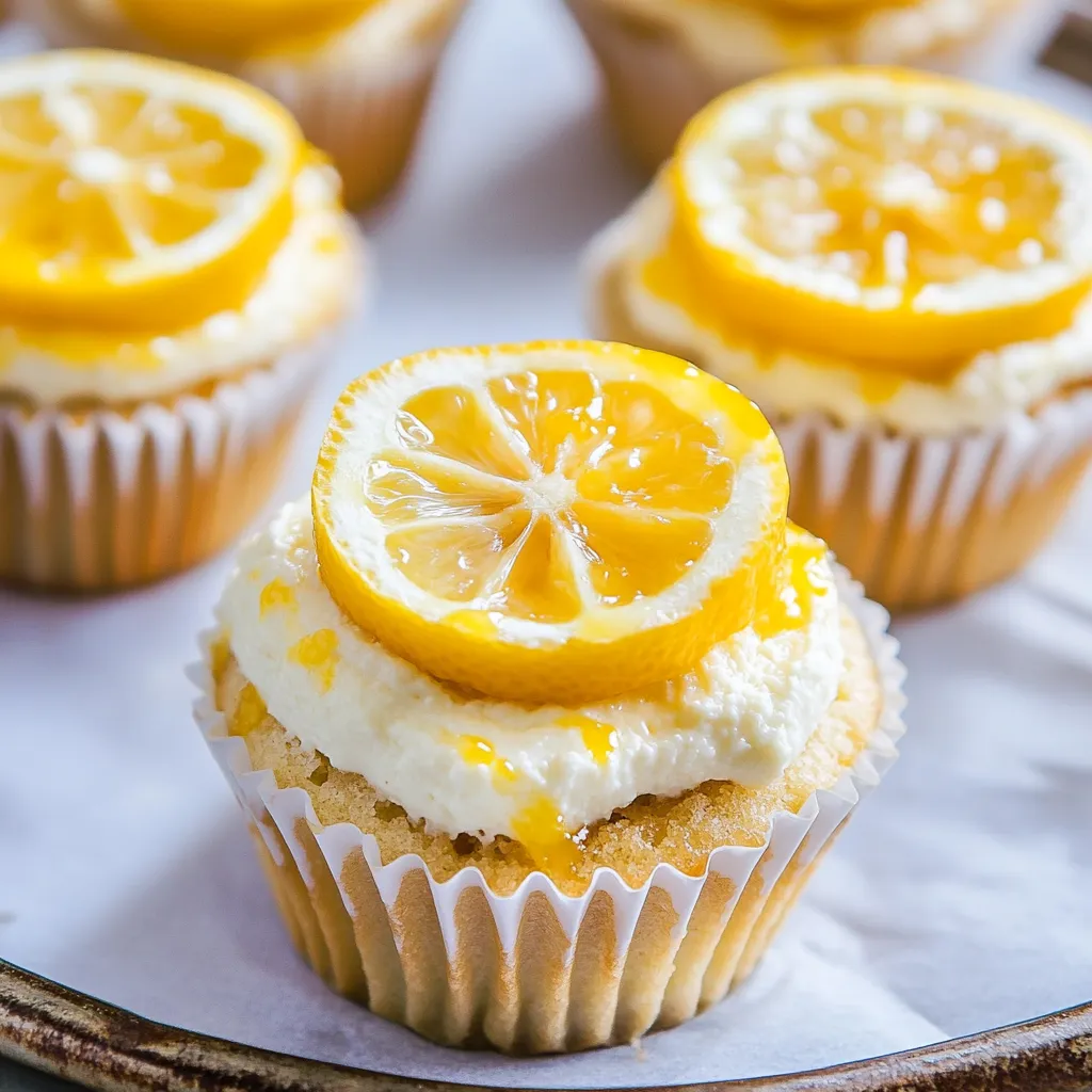 Lemon Ricotta Cheesecake Cupcakes