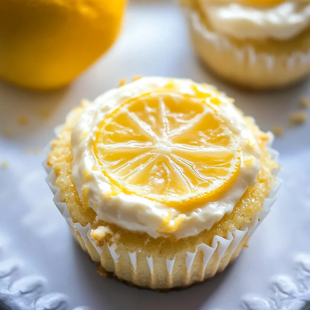 Lemon Ricotta Cheesecake Cupcakes