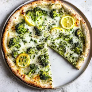 Lemon Roasted Broccoli Pizza