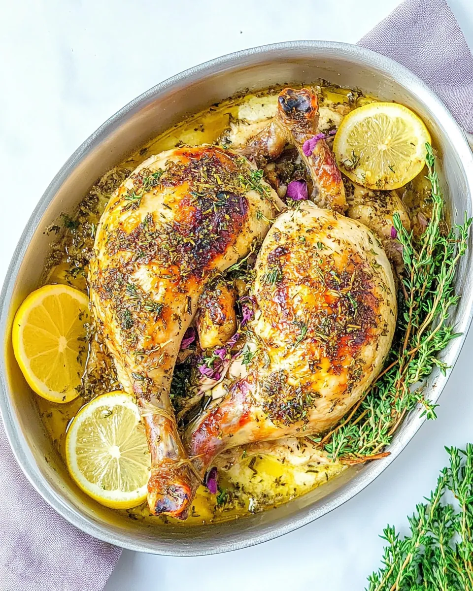 Lemon Spatchcock Chicken