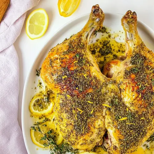 Lemon Spatchcock Chicken