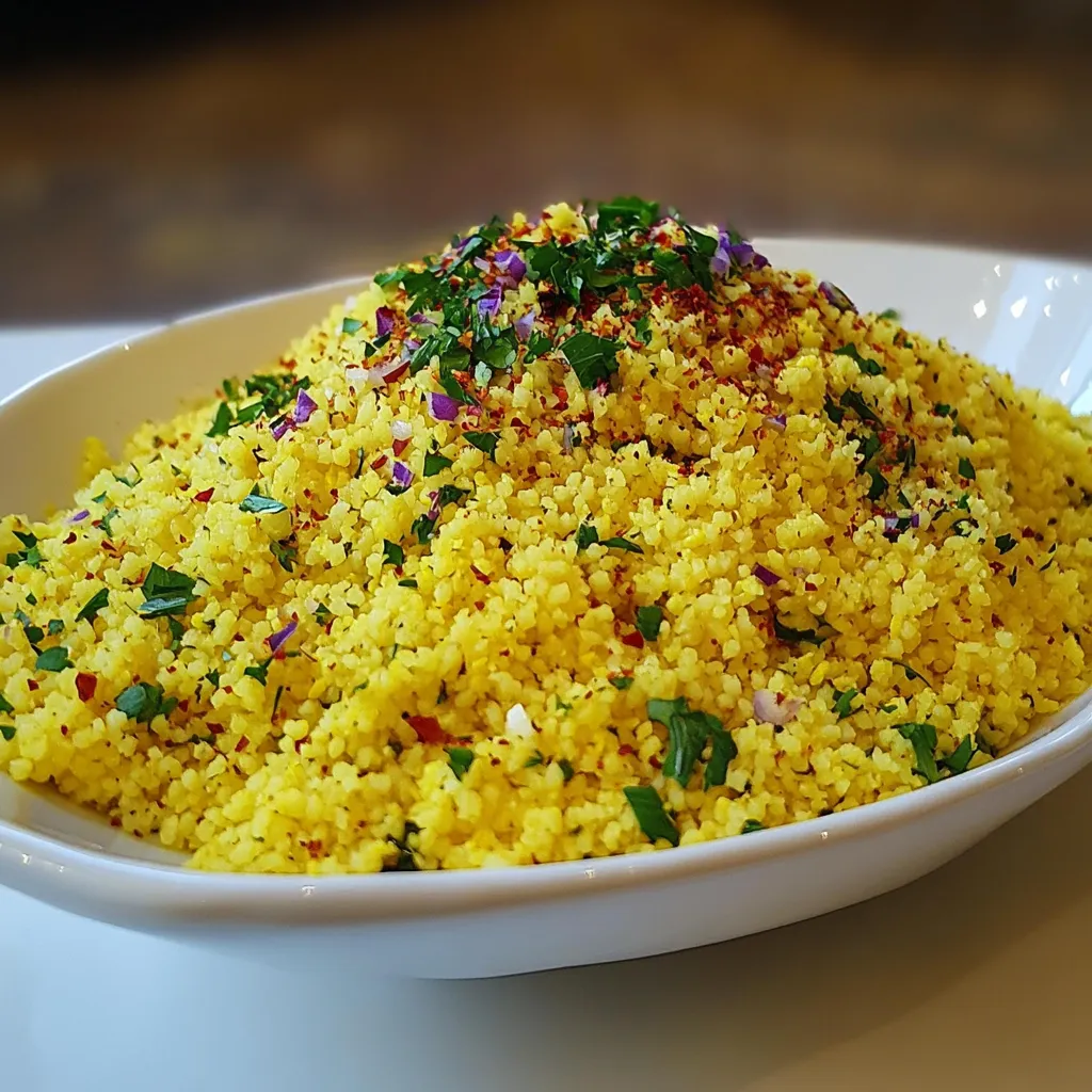 Lemony Saffron Couscous