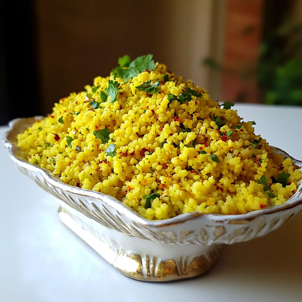 Lemony Saffron Couscous