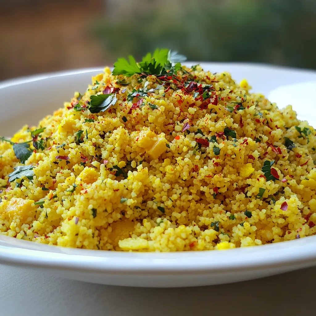 Lemony Saffron Couscous