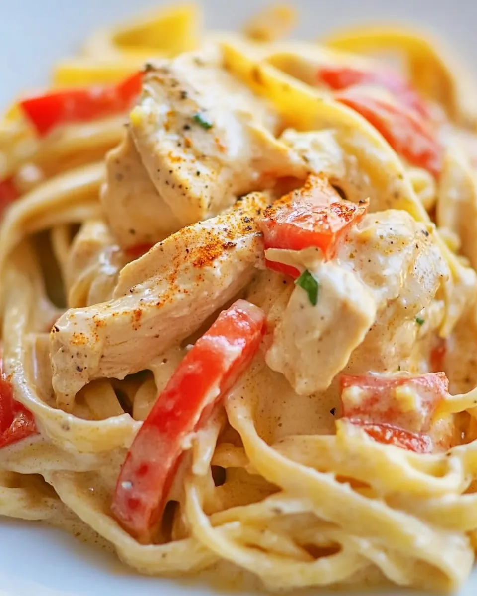 Lightened Cajun Chicken Alfredo