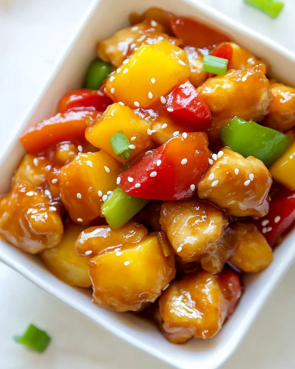 Lighter Sweet and Sour Chicken