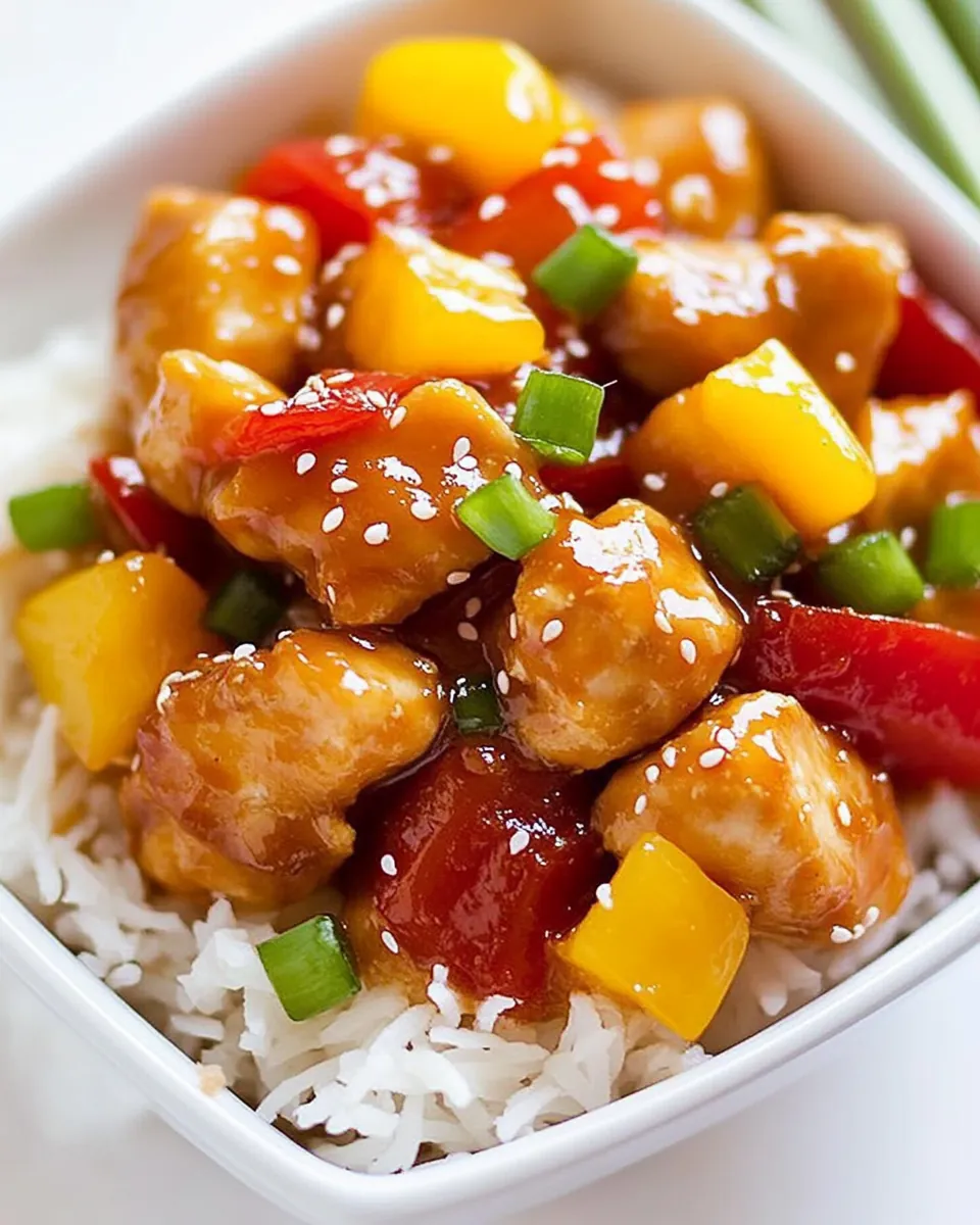 Lighter Sweet and Sour Chicken