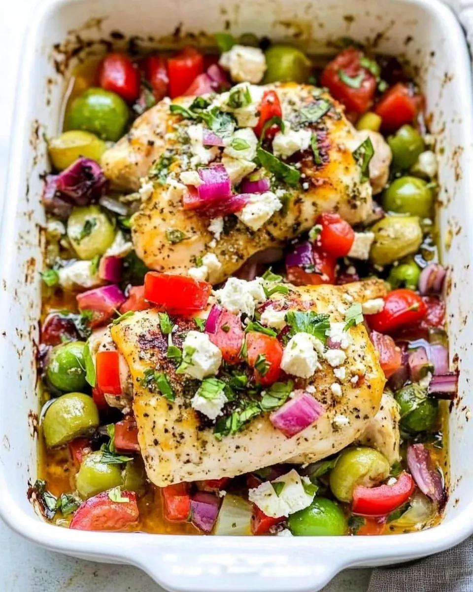 Loaded Baked Greek Chicken