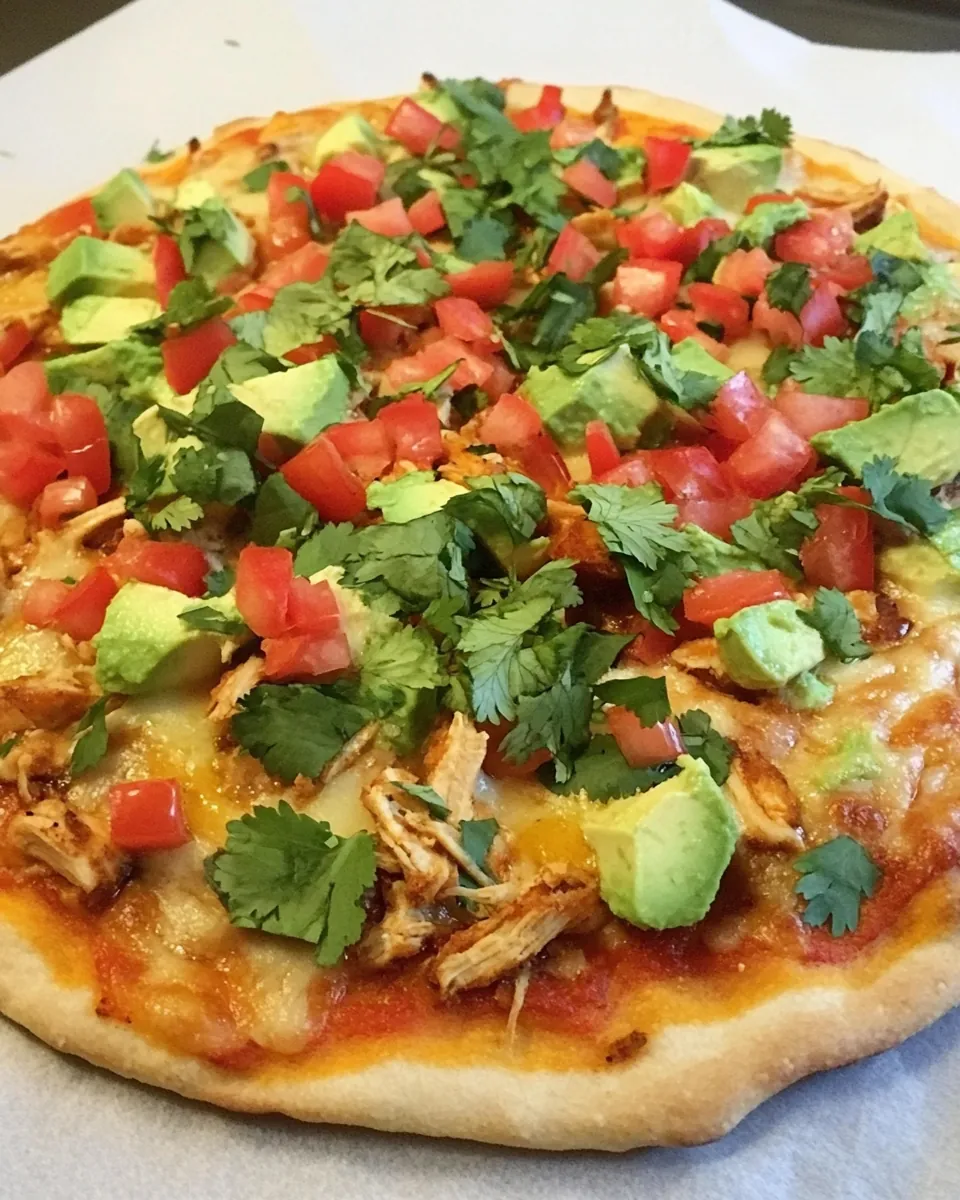 Loaded Chicken Fajita Pizza