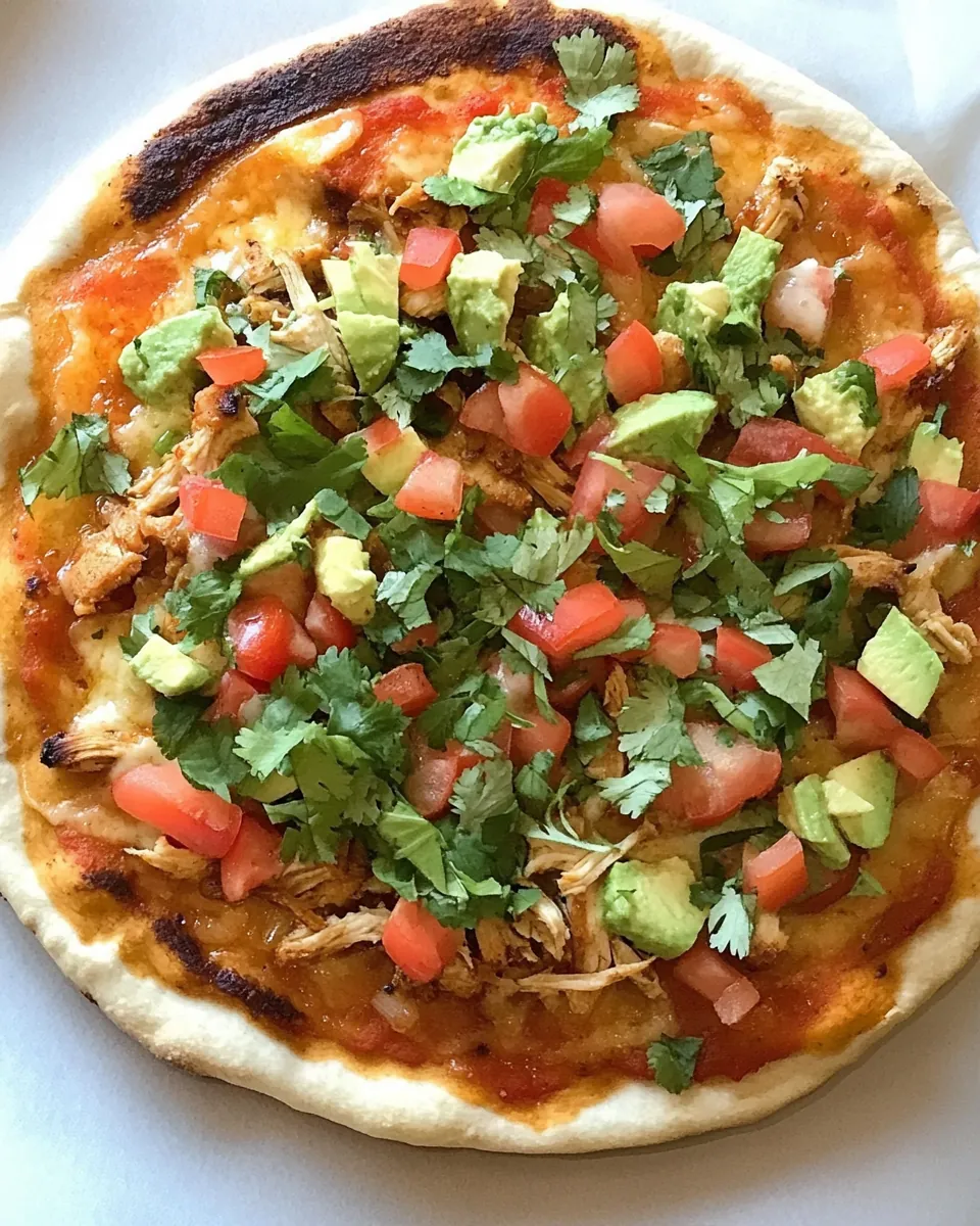 Loaded Chicken Fajita Pizza