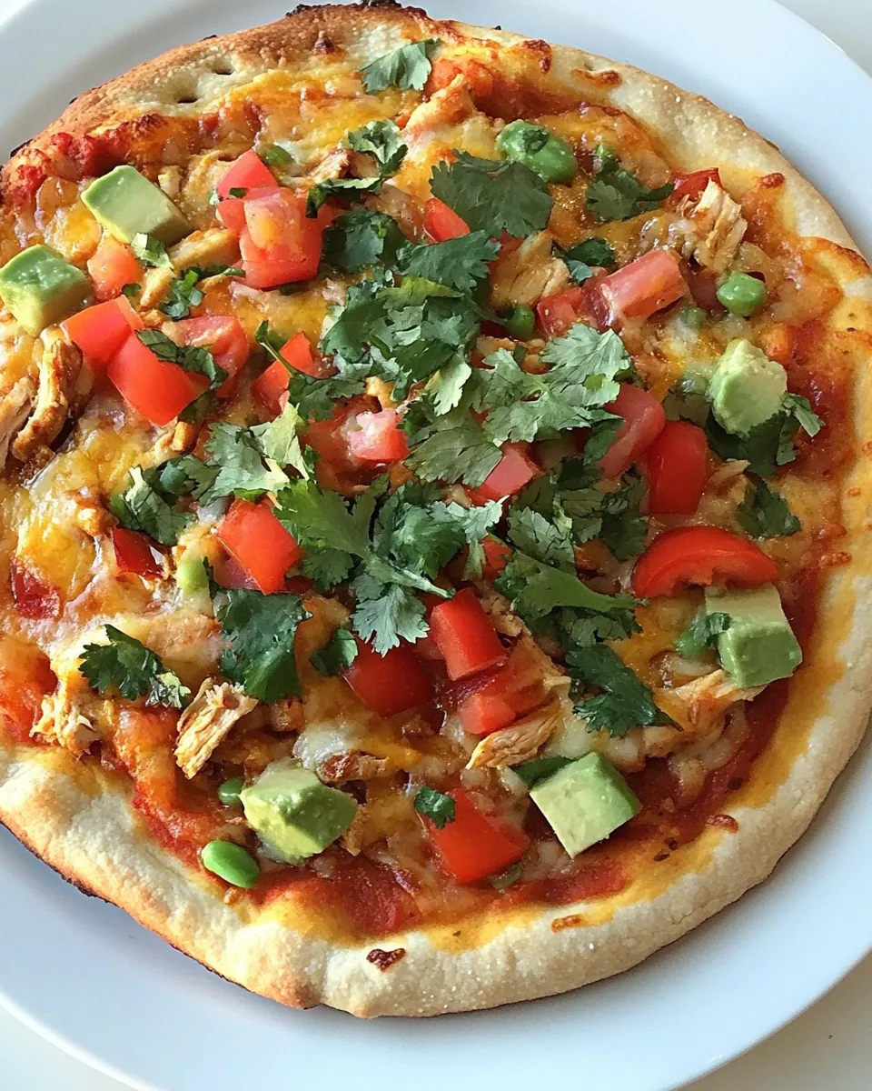 Loaded Chicken Fajita Pizza