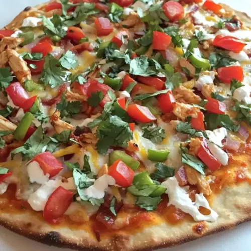 Loaded Chicken Fajita Pizza