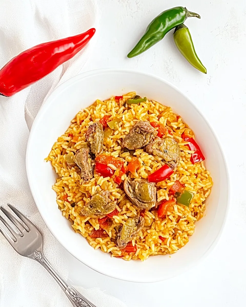 Locrio de Molleja de Pollo