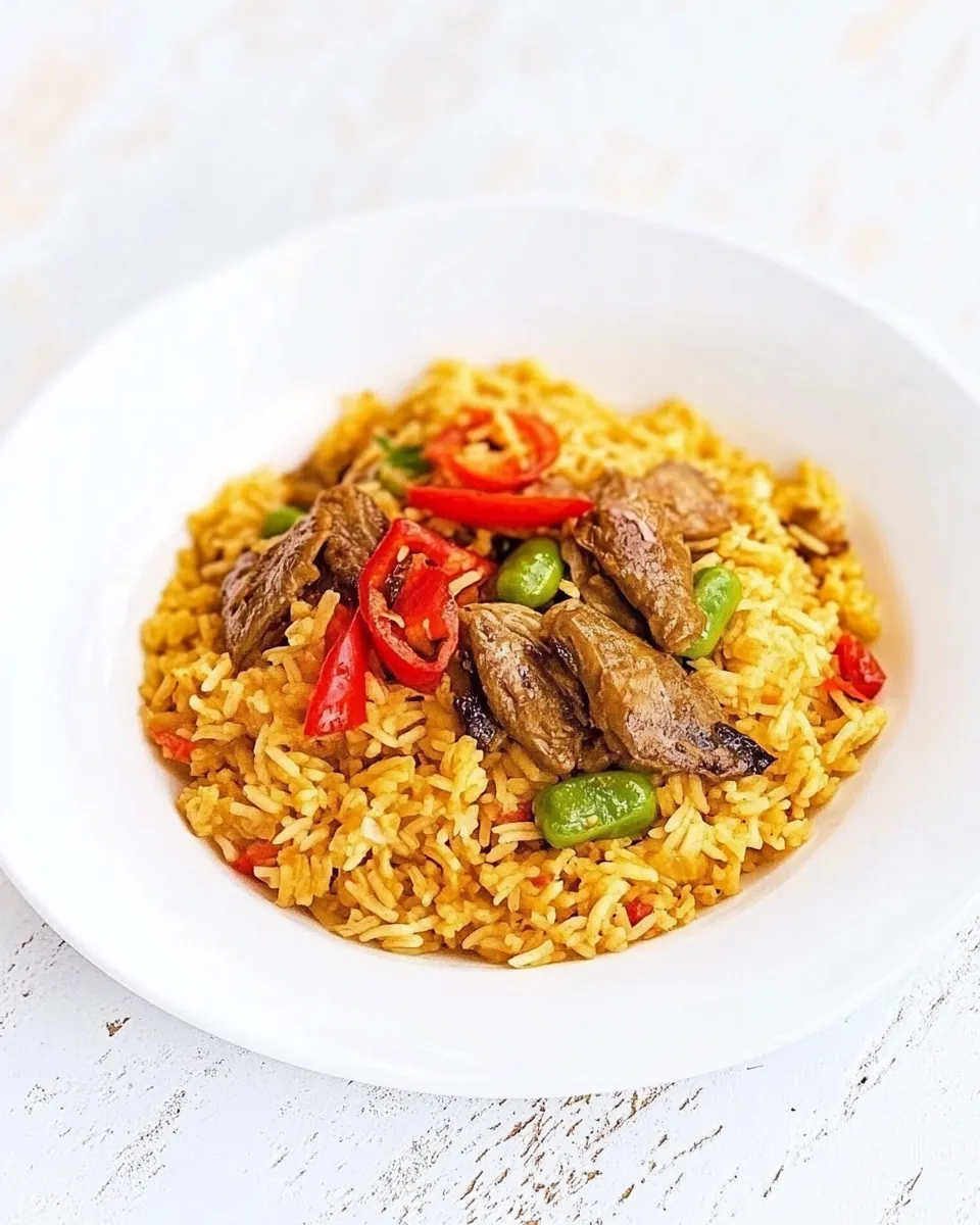 Locrio de Molleja de Pollo