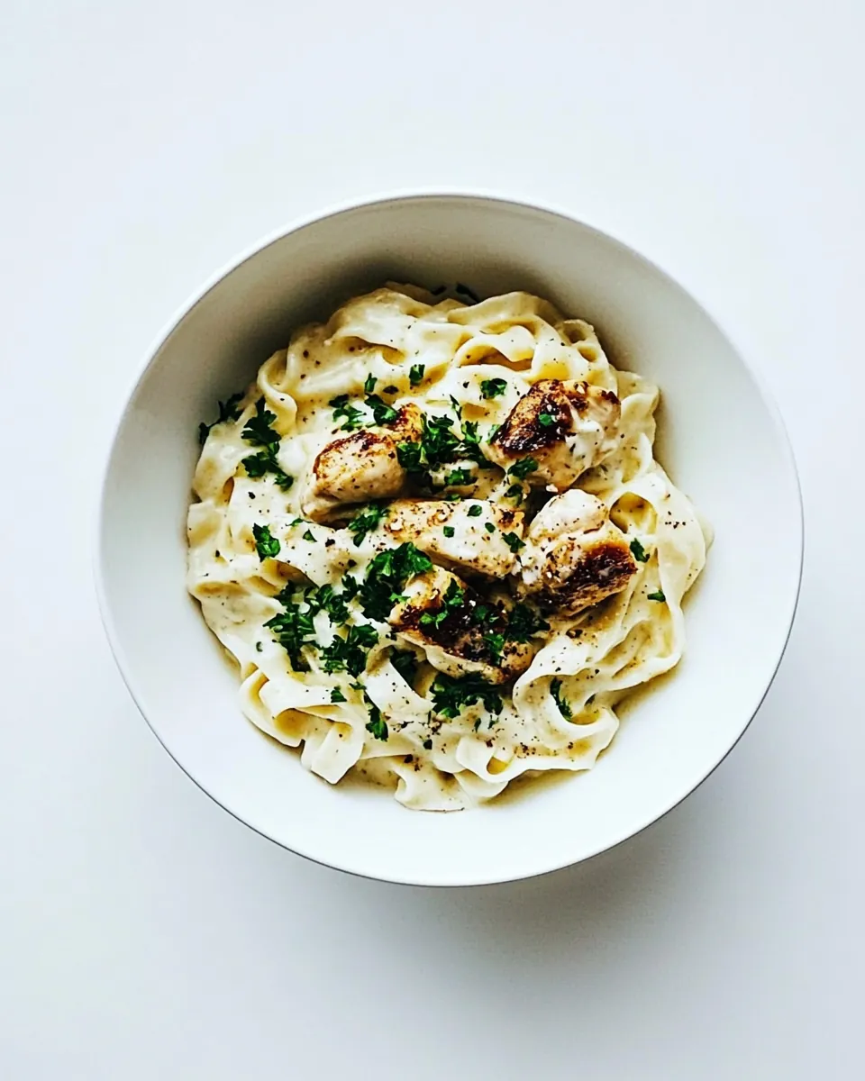 Low Calorie Chicken Alfredo