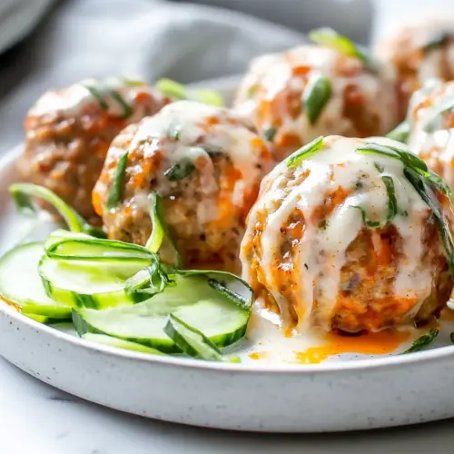 Low Carb Buffalo Chicken Meatballs