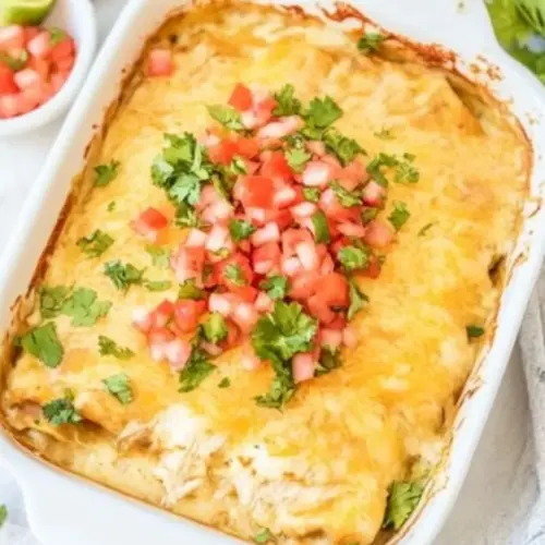Low Carb Chicken Enchilada Casserole