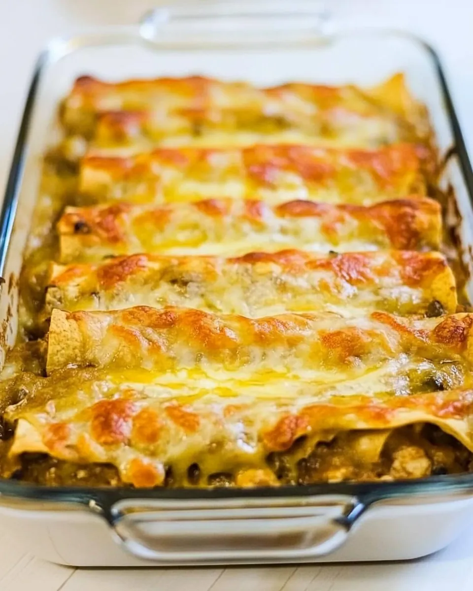Low Carb Green Chile Chicken Enchiladas