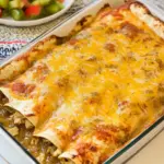Low Carb Green Chile Chicken Enchiladas