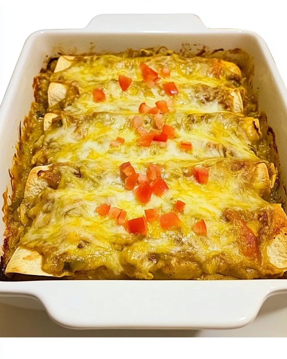 Low Carb Green Chile Chicken Enchiladas