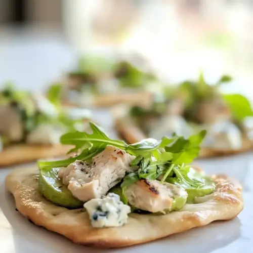 Blue Cheese Chicken Flatbreads