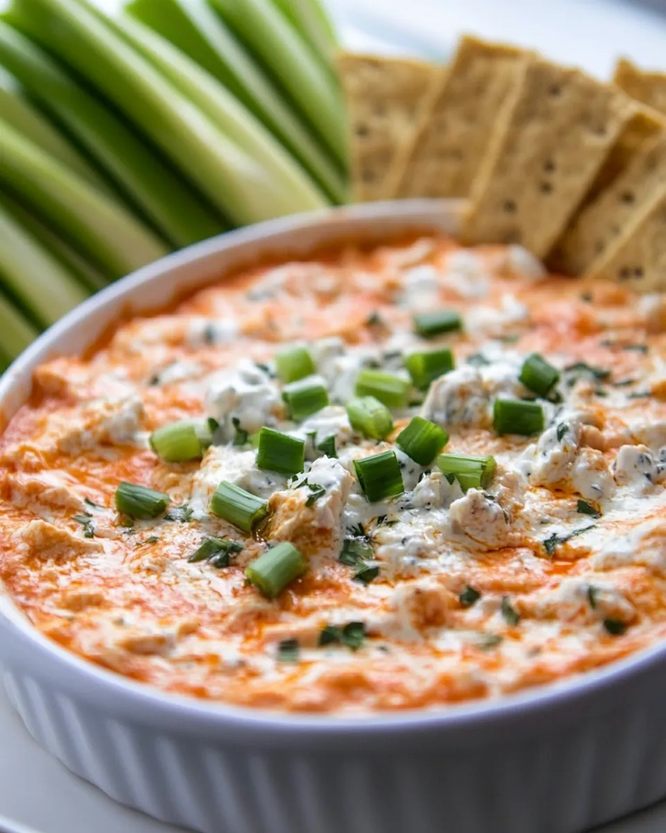 Macro Friendly Buffalo Chicken Dip