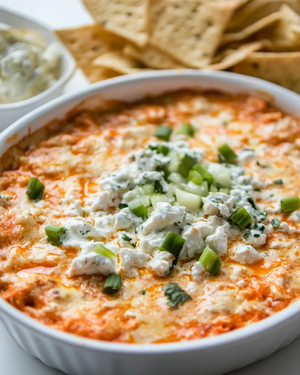 Macro Friendly Buffalo Chicken Dip
