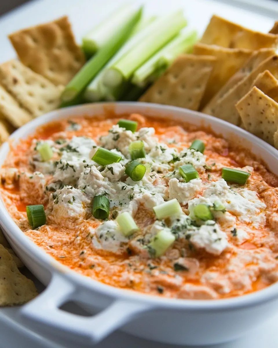 Macro Friendly Buffalo Chicken Dip