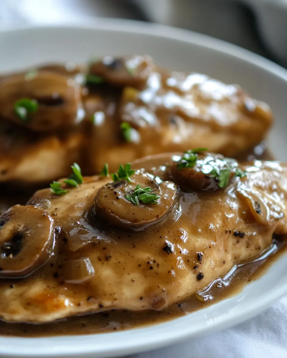 Macro Friendly Marsala Chicken