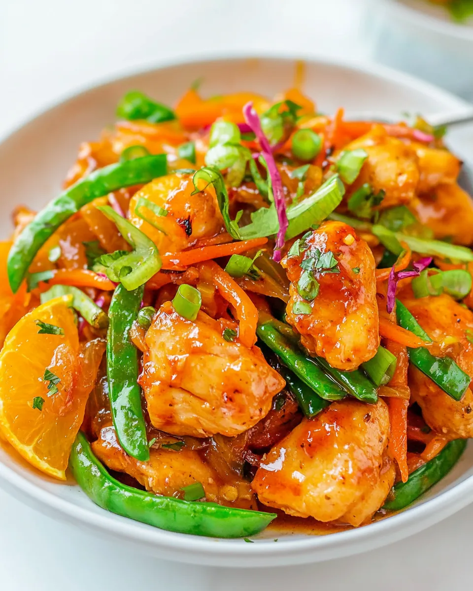 Mandarin Orange Chicken Stir Fry