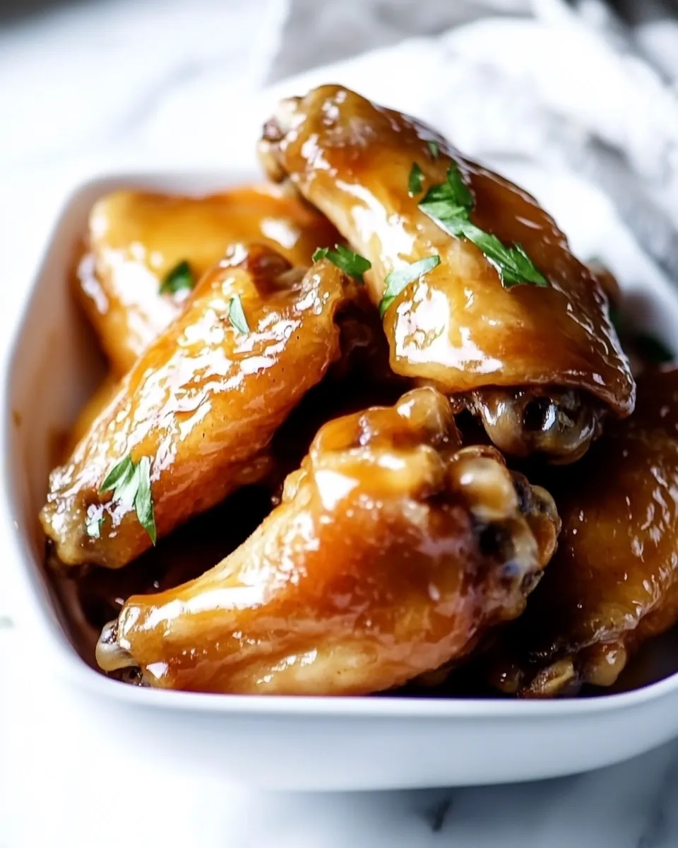 Maple Glazed Chicken Wings
