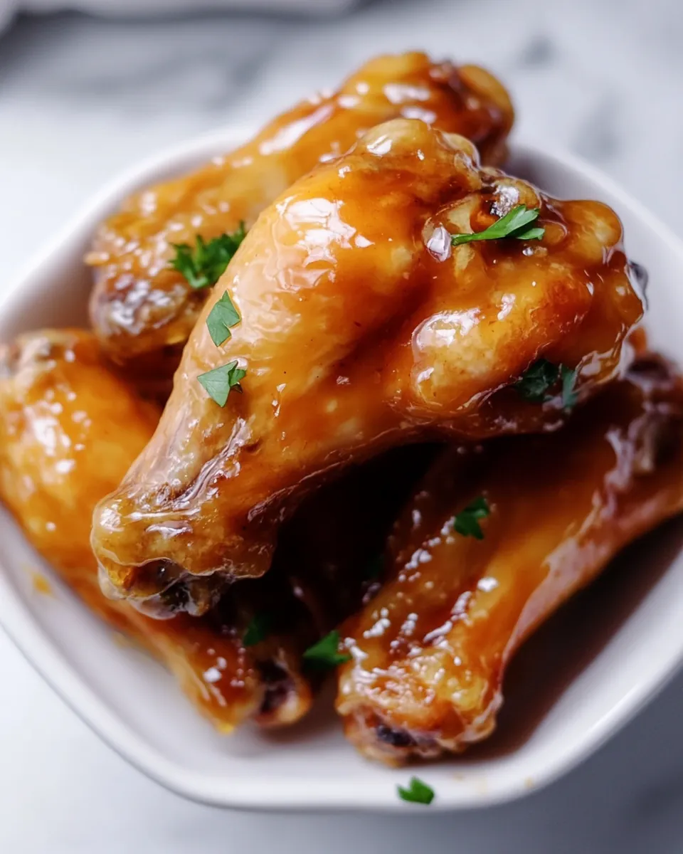 Maple Glazed Chicken Wings