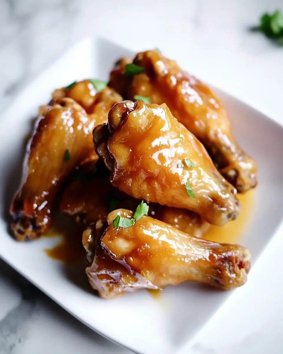 Maple Glazed Chicken Wings