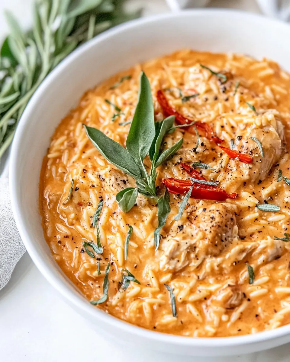 Marry Me Chicken Orzo