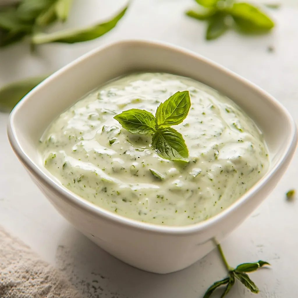 Mayo Free Green Goddess Dressing