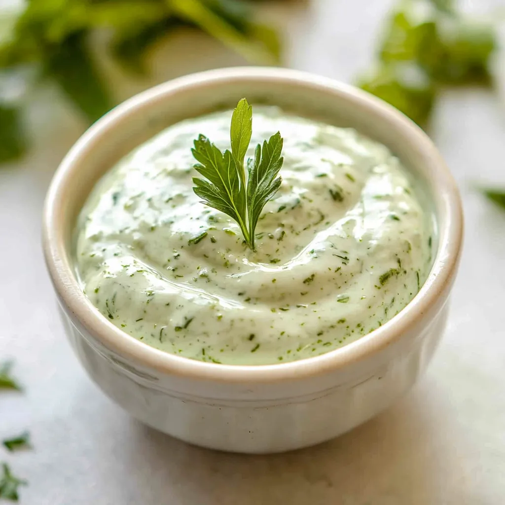 Mayo Free Green Goddess Dressing