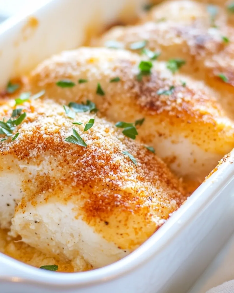 Mayo Parmesan Chicken Bake