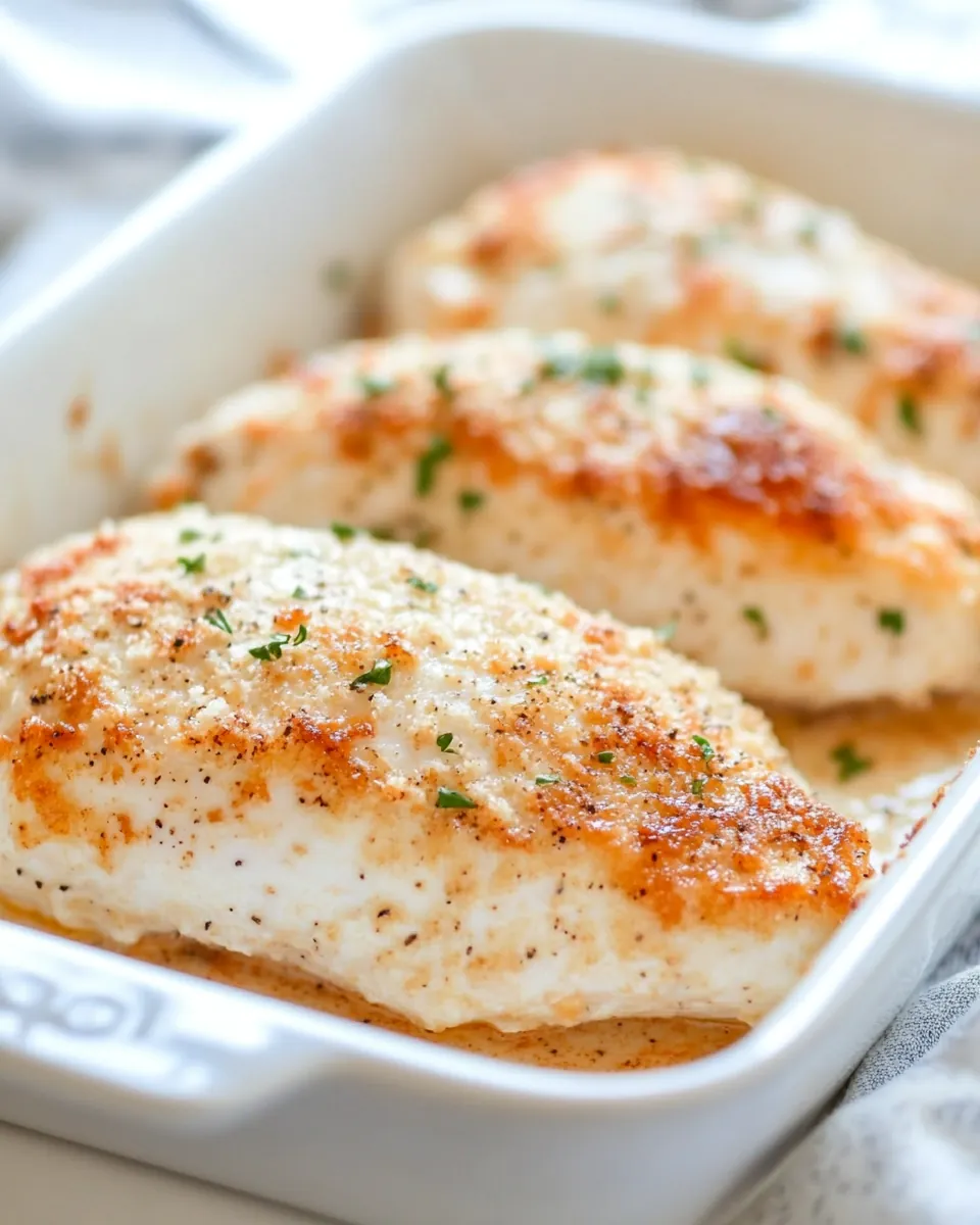 Mayo Parmesan Chicken Bake