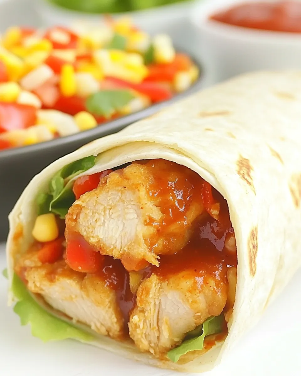 McDonald’s CopyCat Sweet Chili Chicken Wrap