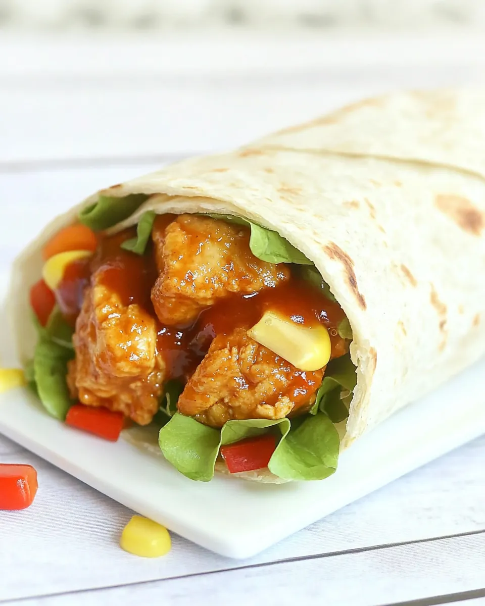 McDonald’s CopyCat Sweet Chili Chicken Wrap
